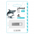 USB флеш накопичувач Wibrand 4GB Shark Silver USB 2.0 (WI2.0/SH4U4S) - Фото 2