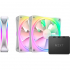 Кулер до корпусу NZXT F120RGB Duo-120mm Dual-sideRGB Fan-Tripl (RF-D12TF-W1) - Фото 1