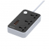 Сетевой фильтр питания ColorWay CW-CHU34PDB, 3 розетки/4USB Black 2M (CW-CHU34PDB) - Фото 1
