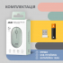 Мышка 2E MF300 Silent Wireless/Bluetooth Ashen Green (2E-MF300WGN) - Фото 7