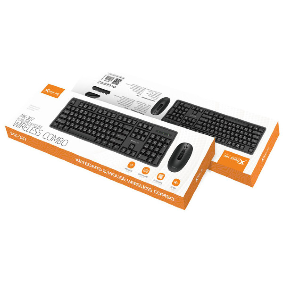 Комплект Xtrike ME MK-307 Wireless UA Black (MK-307UA) - Фото 7