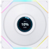 Кулер для корпуса Lian Li Reverse TL LCD 120-1, White Cooler (G99.12RTLLCD1W.00) - Фото 1