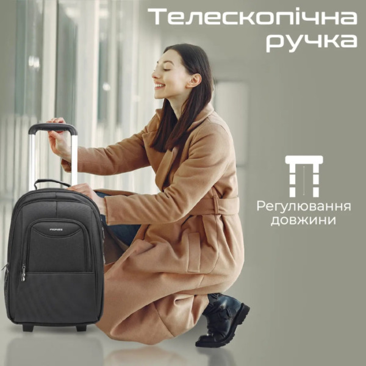 Рюкзак для ноутбука Promate 16" Mogul-TR Black (mogul-tr.black) - Фото 3