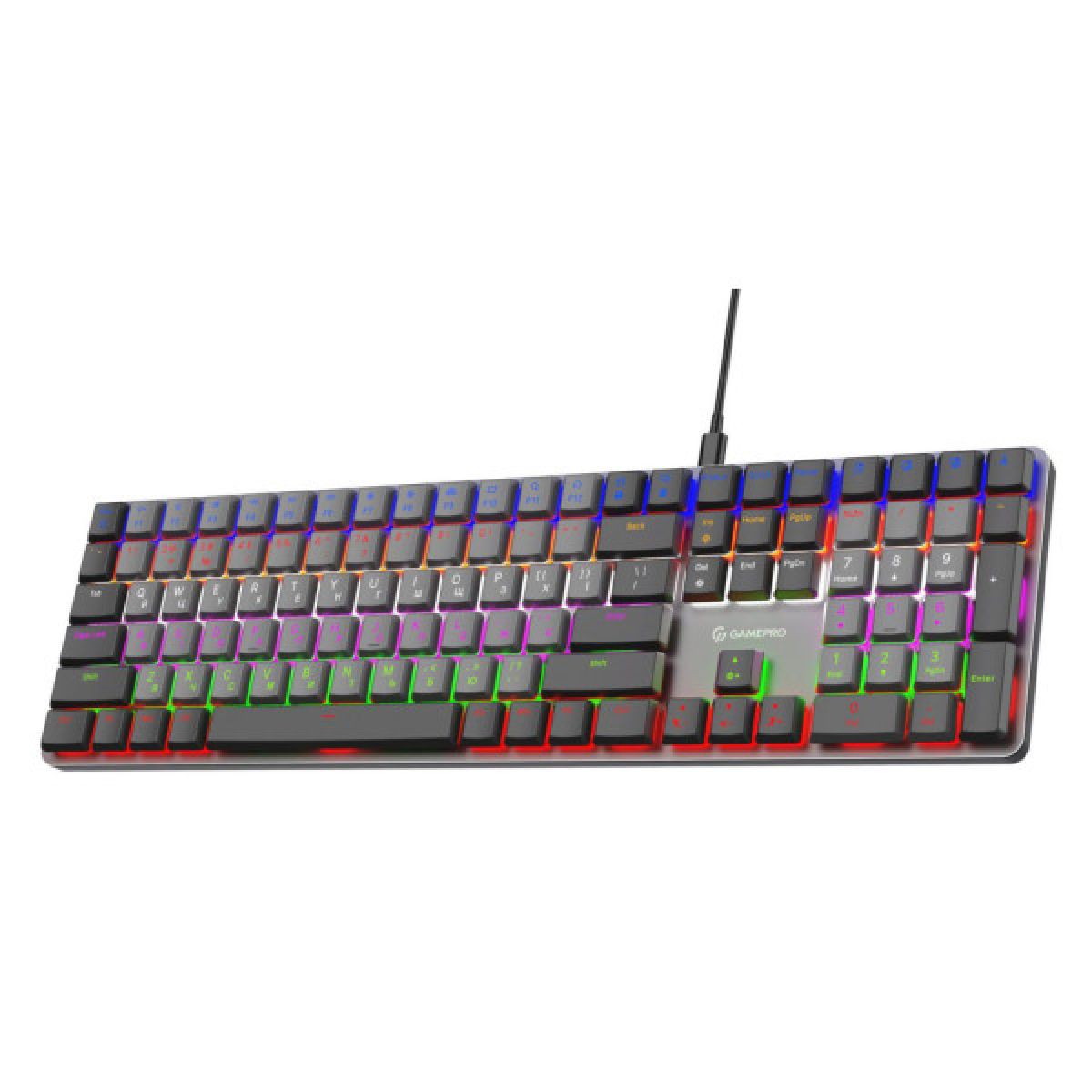 Клавиатура GamePro MK145R Red Swich Low Profile USB Dark Gray (MK145R) - Фото 3